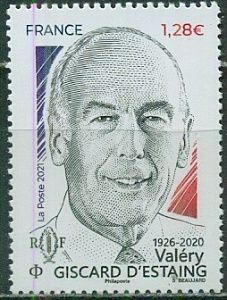 Франция, 2021, Валери Жискар Д"Эстен, политик, 1 марка